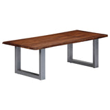 Coffee Table with Live Edges 115x60x40 cm Solid Acacia Wood 247828