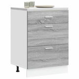 Kitchen Base Cabinet Lyon Grey Sonoma Engineered Wood 854255