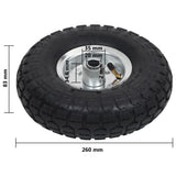 Sack Truck Wheels 4 pcs Rubber 4.10/3.50-4 142976