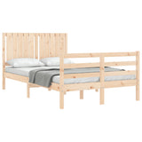 Bed Frame without Mattress Small Double Solid Wood 3194736