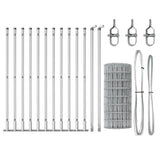 Welded Wire Fence with Concrete Base 50 x 0.4 m 3351044