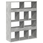 Bookcase Concrete Grey 100x33x125.5 cm Engineered Wood 3309360