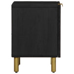 Bedside Cabinet 2 pcs Black 40x33x46 cm Solid Wood Mango 4017645