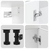 11 Piece Kitchen Cabinet Set "Kalmar" White Engineered Wood 3314881