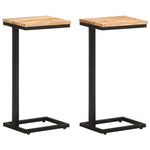 ZNTS Side Tables 2 pcs 31.5x24.5x64.5 Solid Acacia Wood 321971