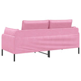 2-Seater Sofa Pink 188 x 81 x 89 cm Fabric 42048610