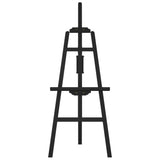 Easel Stand Black 53.5x95x127 cm Solid Wood Pine 30221