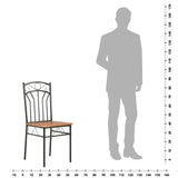 Dining Chairs 2 pcs Brown MDF 281399