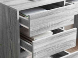 Desk with Drawer Grey Sonoma 90 x 37.5 x 75 cm Engineered Wood 869495