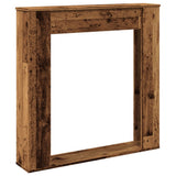 Fireplace Surround Old Wood 100x20x100 cm Engineered Wood 854578