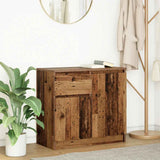 Sideboard with Drawer Old Wood 71x35x65 cm Engineered Wood 861605