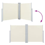 Retractable Side Awning Cream 140x600 cm 48455