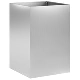 Garden Planter Silver 50 x 50 x 75 cm Galvanised Steel 8005396