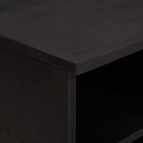 TV Cabinet with Drawer Black 80 x 33 x 46 cm Solid Mango Wood 4018825