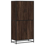 Highboard Brown Oak 68x35x139 cm Engineered Wood 3300834