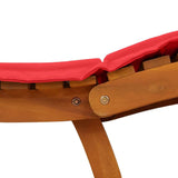 Sun lounger 2 pcs Red 184 x 55 x 64cm Solid Acacia wood 4107099