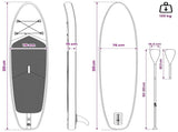 SUP Board with Seat 2-in-1 APEX 305 x 76 x 15 cm Blue for 42039129