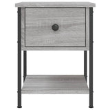 ZNTS Bedside Tables 2 pcs Grey Sonoma 34x35.5x45 cm Engineered Wood 825860