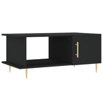 ZNTS Coffee Table Black 90x50x40 cm Engineered Wood 829477