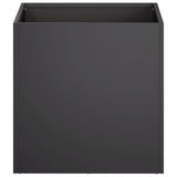 Garden Planter Black 45 x 45 x 45 cm Cold-rolled Steel 8004966