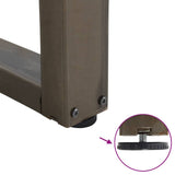 Dining Table Legs V-Shape 2 pcs Natural Steel 70x cm Steel 4012647