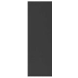 Book Cabinet/Sideboard Black 50x25x80 cm Engineered Wood 800163