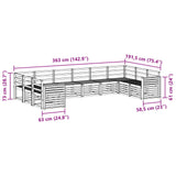 Sectional Sofa Set 10 pcs Natural 3375564
