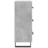Sideboard Concrete Grey 34.5x34x90 cm Engineered Wood 828632