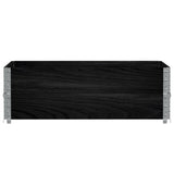 Garden Planter Black 120x80 cm Solid Wood Pine 3295848