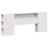 Bookcase Bed without Mattress White 200x200 cm Solid Wood 3323888