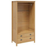 Wardrobe HILL Honey Brown 84 x 50 x 170 cm Solid Pine Wood 42025042
