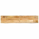 Table Top 140x30x3.8 cm Live Edge Solid Wood Rough Mango 370387