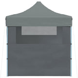 Professional Folding Party Tent with 3 Sidewalls 3x4 m Steel Anthracite 48896