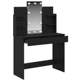 Dressing Table Black Oak 96 x 39 x 142 cm Engineered Wood 862109