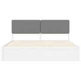 Bed Frame with Upholstered Headboard Light Grey 180 x 200 cm 3398148