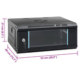 4U Wall Mounted Network Cabinet 19" IP20 53x40x21 cm 30256