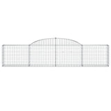 Arched Gabion Baskets 20 pcs 300x30x60/80 cm Galvanised Iron 3146499