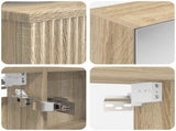 Bathroom Furniture Set 6 pcs Sonoma Oak 3407193