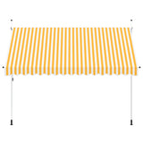 43235 Manual Retractable Awning 350 cm Orange and White Stripes