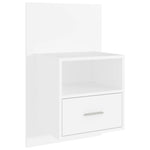 Wall-mounted Bedside Cabinets 2 pcs White 811008