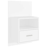 Wall-mounted Bedside Cabinets 2 pcs White 811008