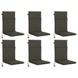 High Back Chair Cushion GEMERT 6 pcs 100% Polyester Anthracite 945716