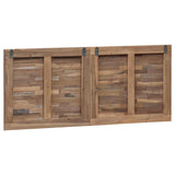 Bed Headboard Natural Solid Teak Wood 42024548