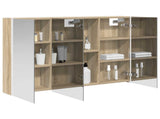 Bathroom Mirror Cabinet Sonoma Oak 103.5 x 15.5 x 70 cm 889273