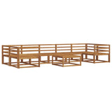 Outdoor Sofa Set 8 pcs Natural Solid Acacia Wood 3367317