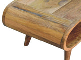Solid Wood Amaya Nordic Style Oak-ish Coffee Table, Open Slot B2743P402954