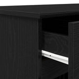 Desk Black oak Engineered wood 140 x 49 x 76 cm 3328508