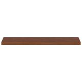 Stair Tread 8 pcs 120 x 30 x 2 cm Dark Brown Solid Oak Wood 3449392