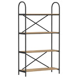 Bookshelf 4-Tier 80 x 30 x 146 cm Engineered wood Artisan Oak 879898
