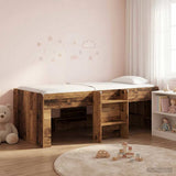 Kids'High Bed Frame 2 pcs Old wood 98.5 x 200 cm 3422569